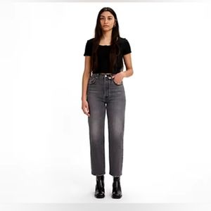Levi's Premium Rib Cage Straight High Waisted Button Fly Jeans